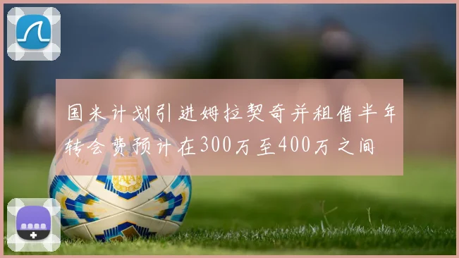 国米计划引进姆拉契奇并租借半年转会费预计在300万至400万之间